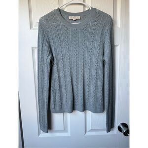 Italian Yarn Sweater Loft Medium Women's Pull Over Cardigan Minimalist Dainty